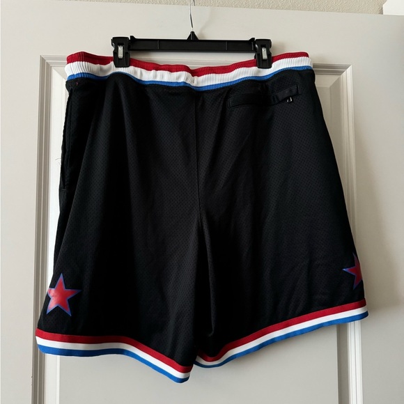 RARE Mens Nike Jordan x Trophy Room Shorts Black Red Blue Size XXL - Picture 3 of 5
